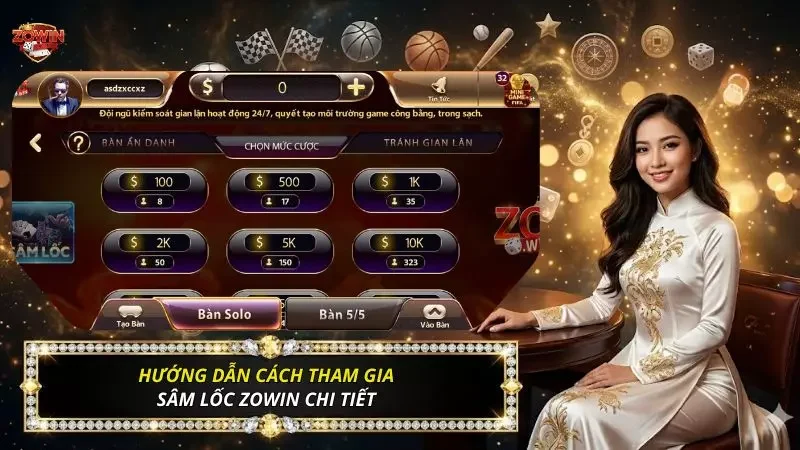 Sâm Lốc - Hướng dẫn chơi 10 lá và báo Sâm 4 Quy trình tham gia thực chiến sảnh Sâm Lốc cho tân thủ