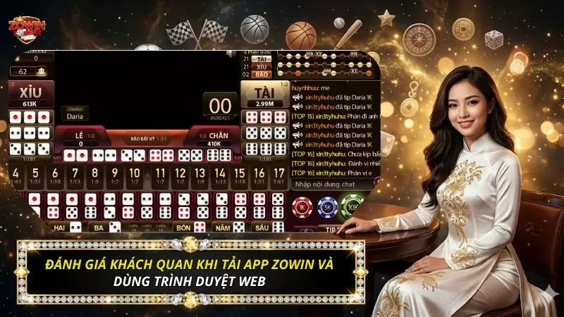 Bí Kíp Tải App Zowin An Toàn Cho Ios Và Android Mới Nhất 3 So sánh sự khác nhau giữa việc tải app và việc dùng trình duyệt web
