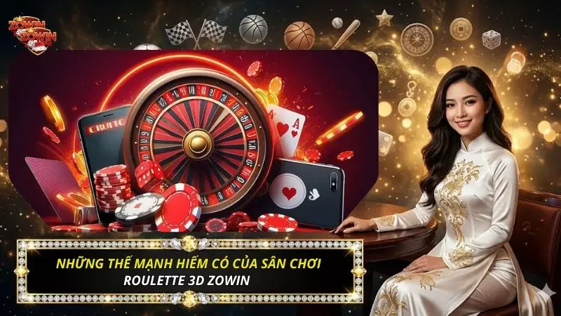 Roulette 3D - Cách chơi và cách tính tiền thưởng 2 Những giá trị độc bản tạo nên sức hút của sảnh roulette 3d zowin